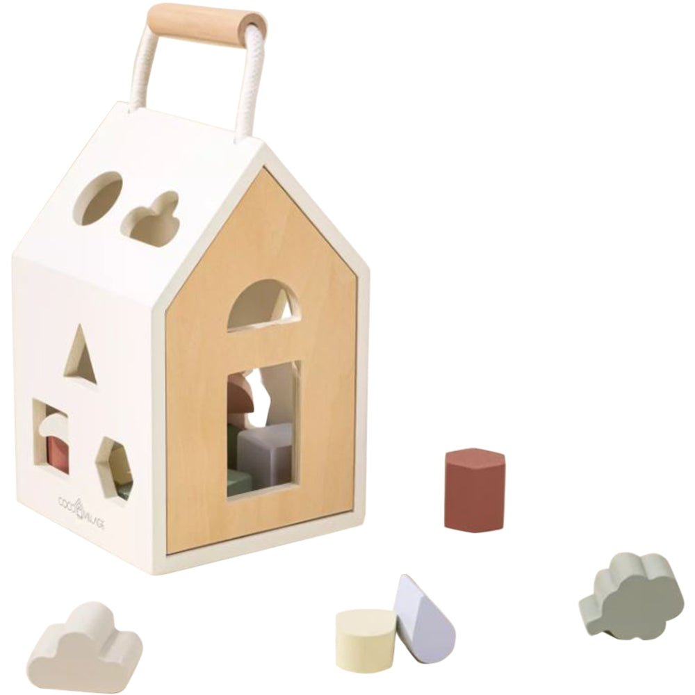 Coco Village Wooden Shapes Sorting House - Mastermind Toys___234263