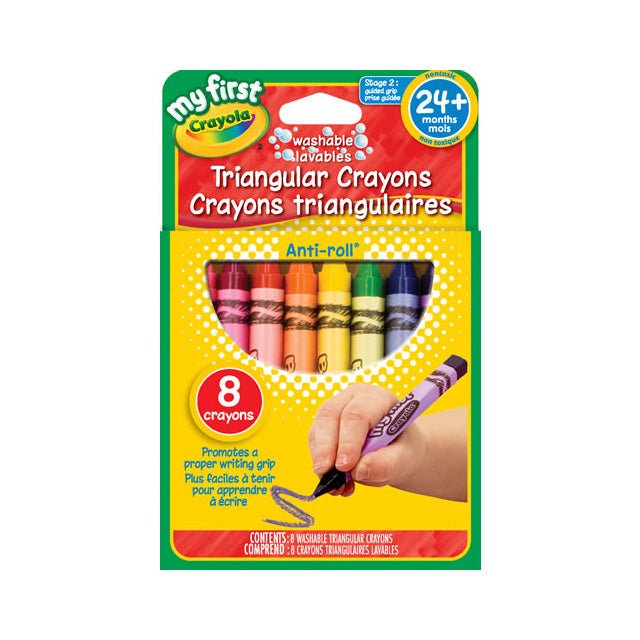 Crayola My First Washable Tripod Grip Crayons - Mastermind Toys___123980