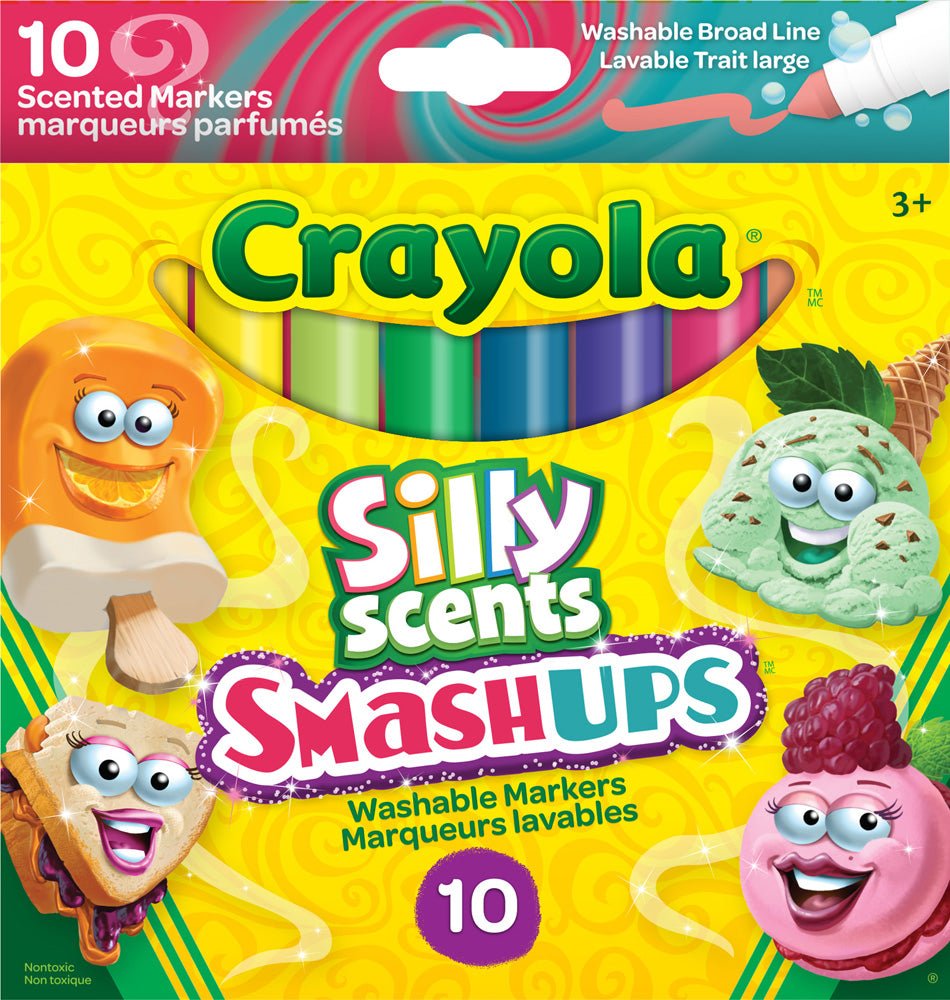 Crayola Silly Scents Smash - Ups Markers, 10 Count - Mastermind Toys___233431