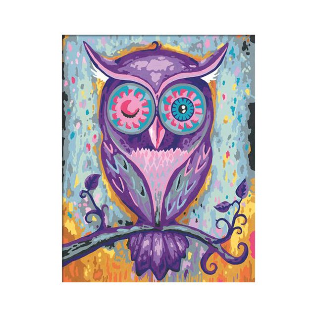 CreArt Dreaming Owl Painting by Numbers 9.5x12" - Mastermind Toys___229048