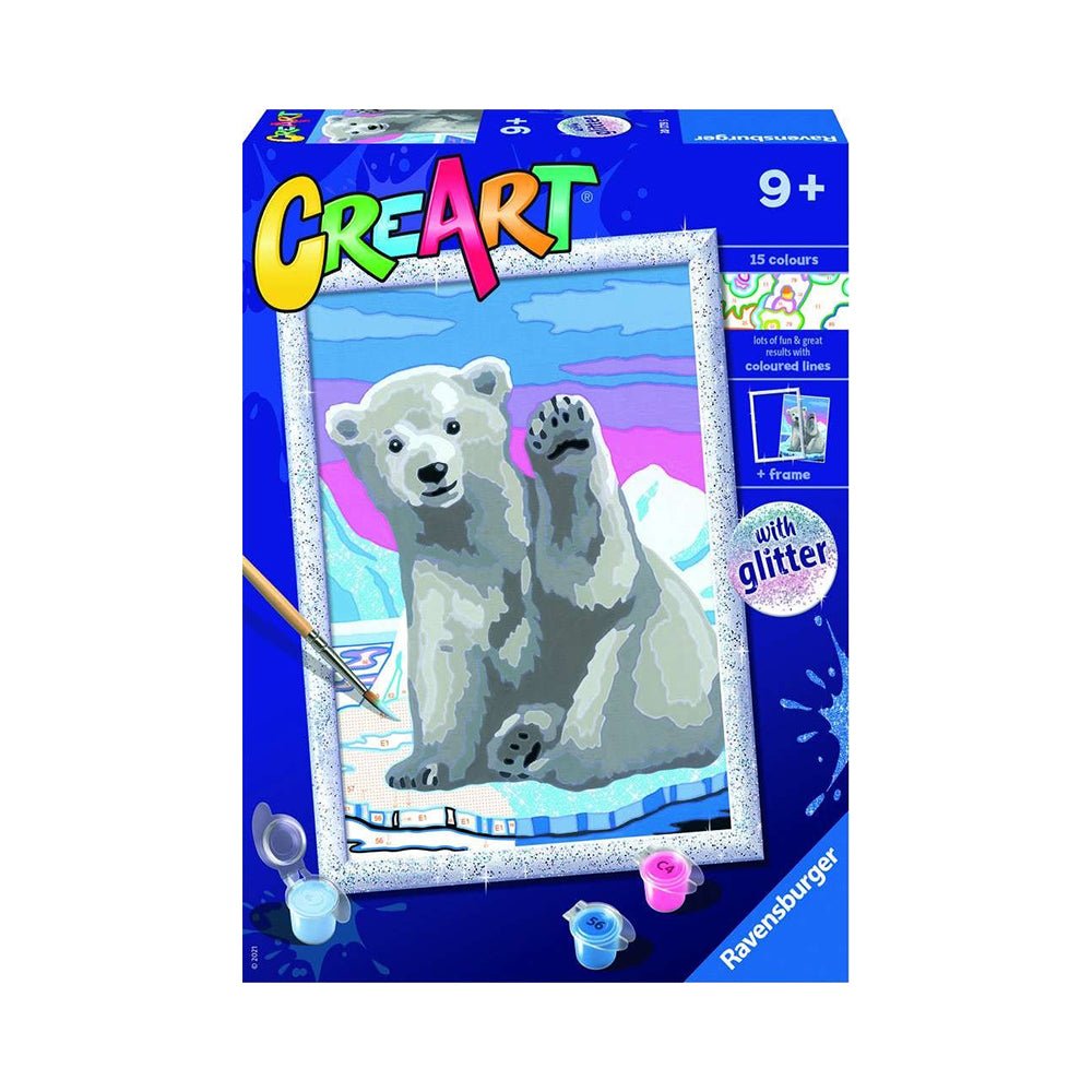 CreArt Pawsome Polar Bear Painting by Numbers - Mastermind Toys___229059