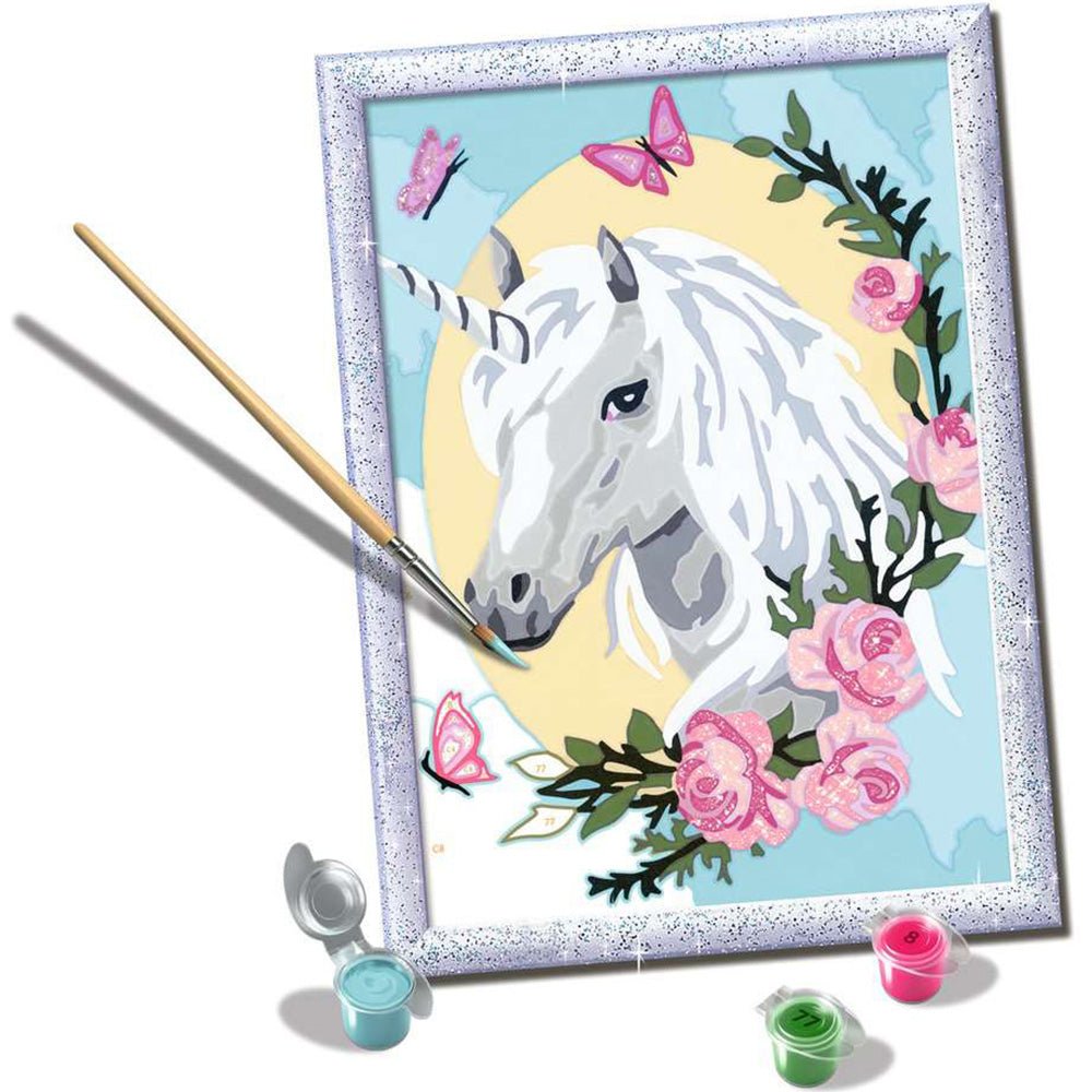 CreArt: Unicorn Portrait Painting by Numbers 7x9" - Mastermind Toys___234659