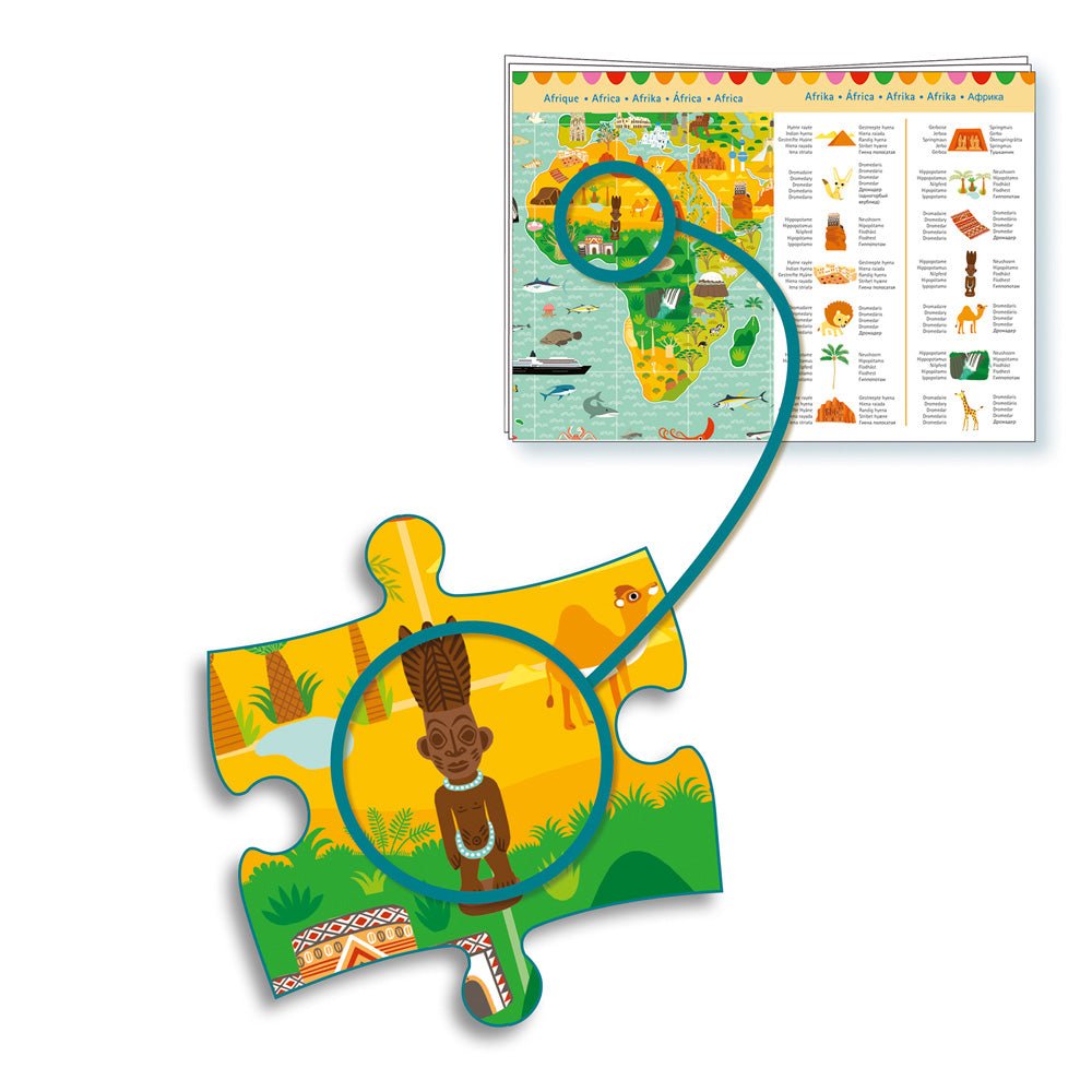 Djeco Observation Puzzle Around The World 200 pcs - Mastermind Toys___238177