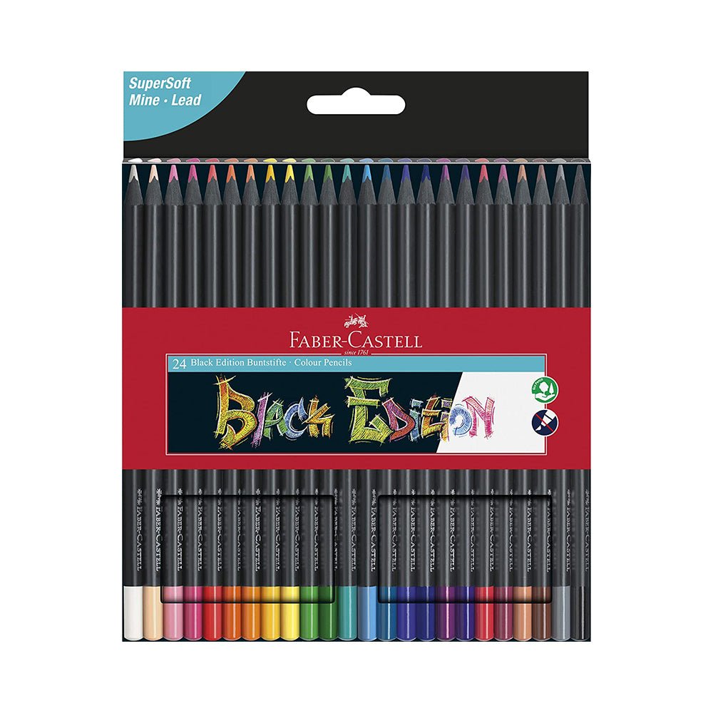 Faber - Castell Black Edition Colour Pencils 24pk - Mastermind Toys___218719