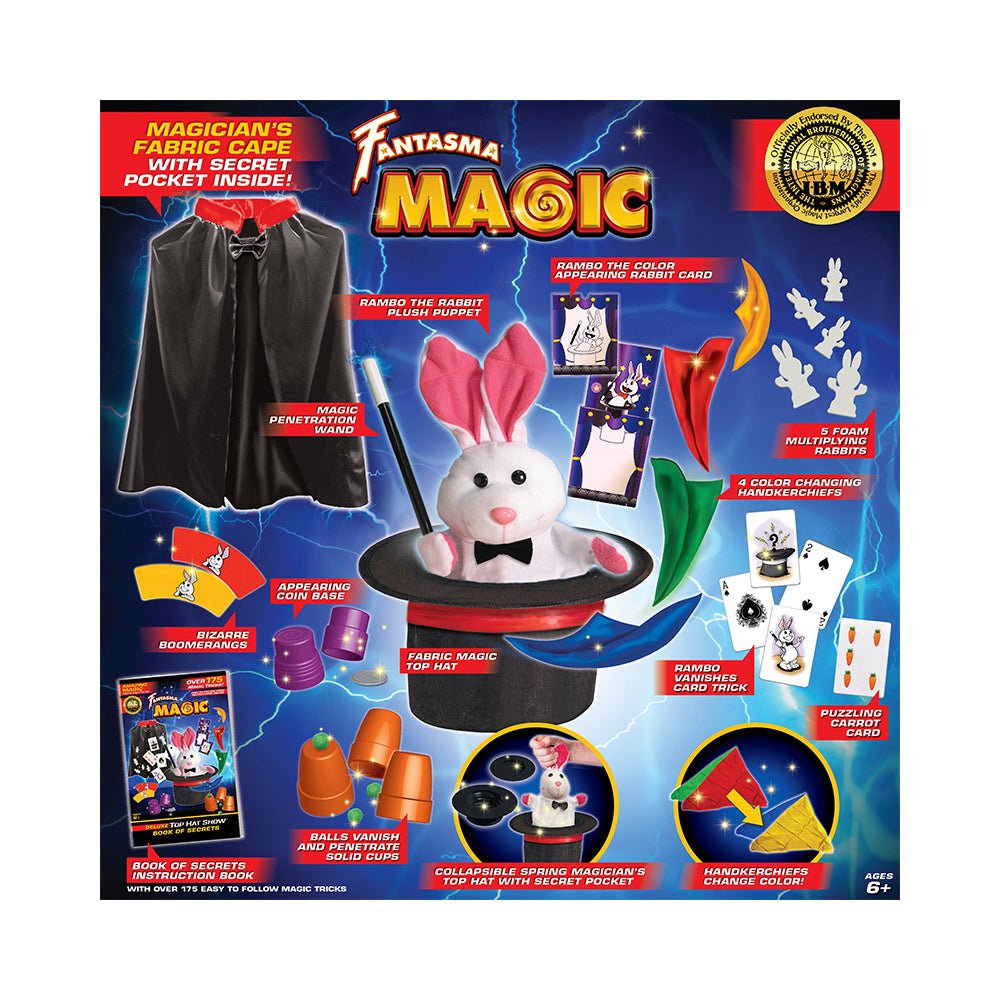 Fantasma Deluxe Top Hat and Cape Magic Show 175 Tricks - Mastermind Toys___220036