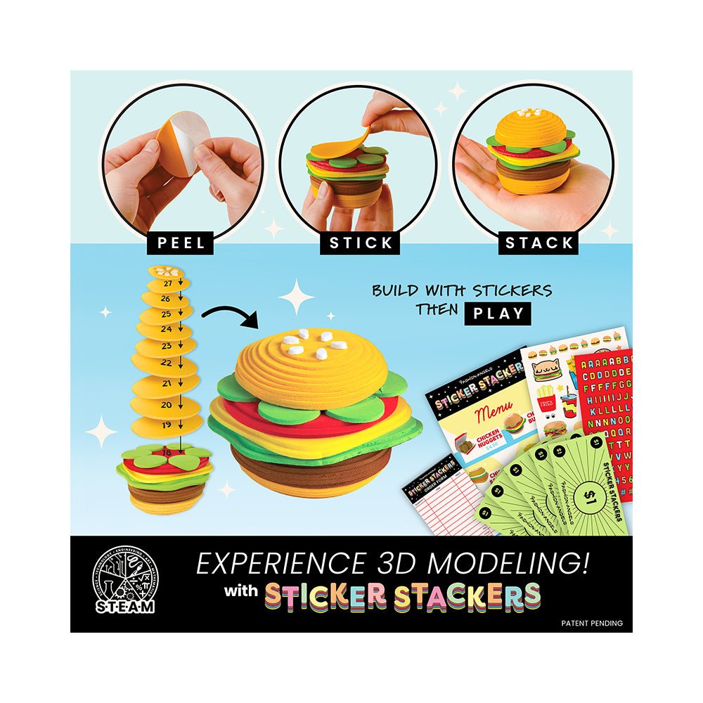 Fashion Angels STACK ATTACK Sticker Stacking System - Fast Food - Mastermind Toys___228374