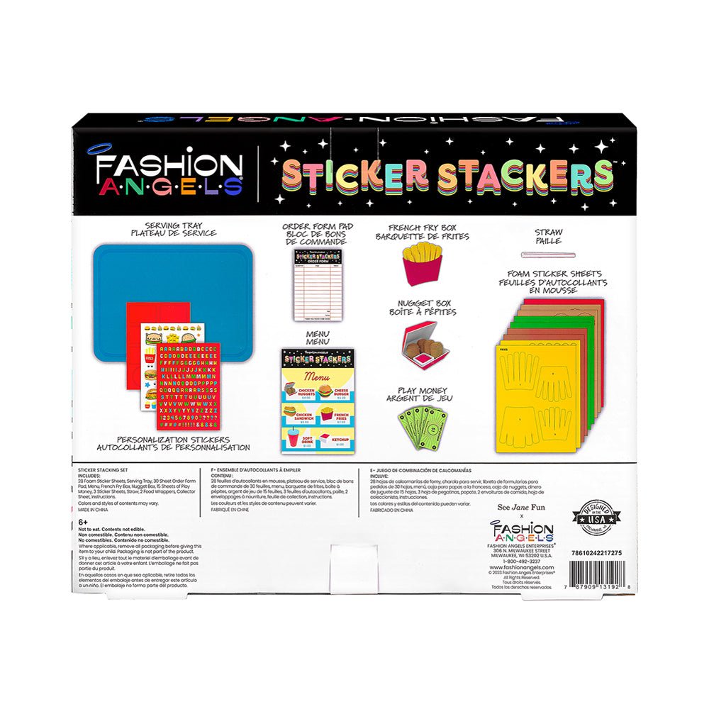 Fashion Angels STACK ATTACK Sticker Stacking System - Fast Food - Mastermind Toys___228374