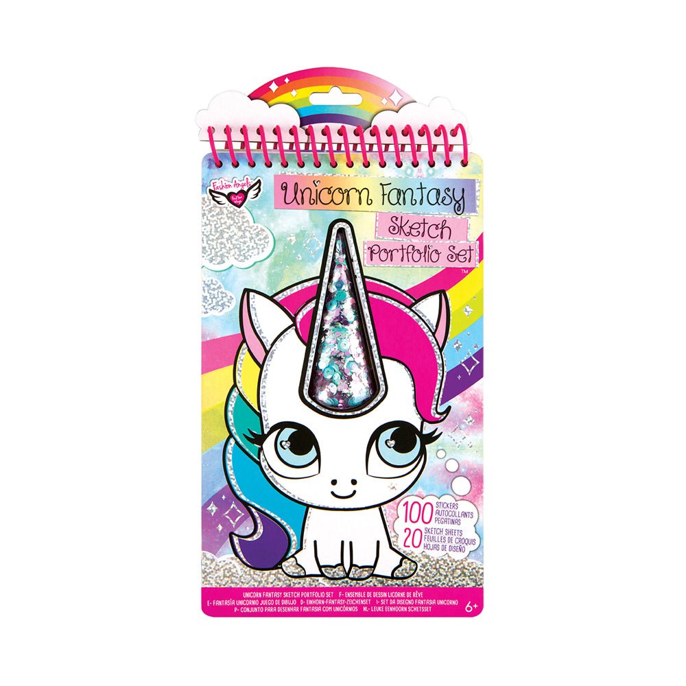 Fashion Angels Unicorn Fantasy Sketch Portfolio Set - Mastermind Toys___208749