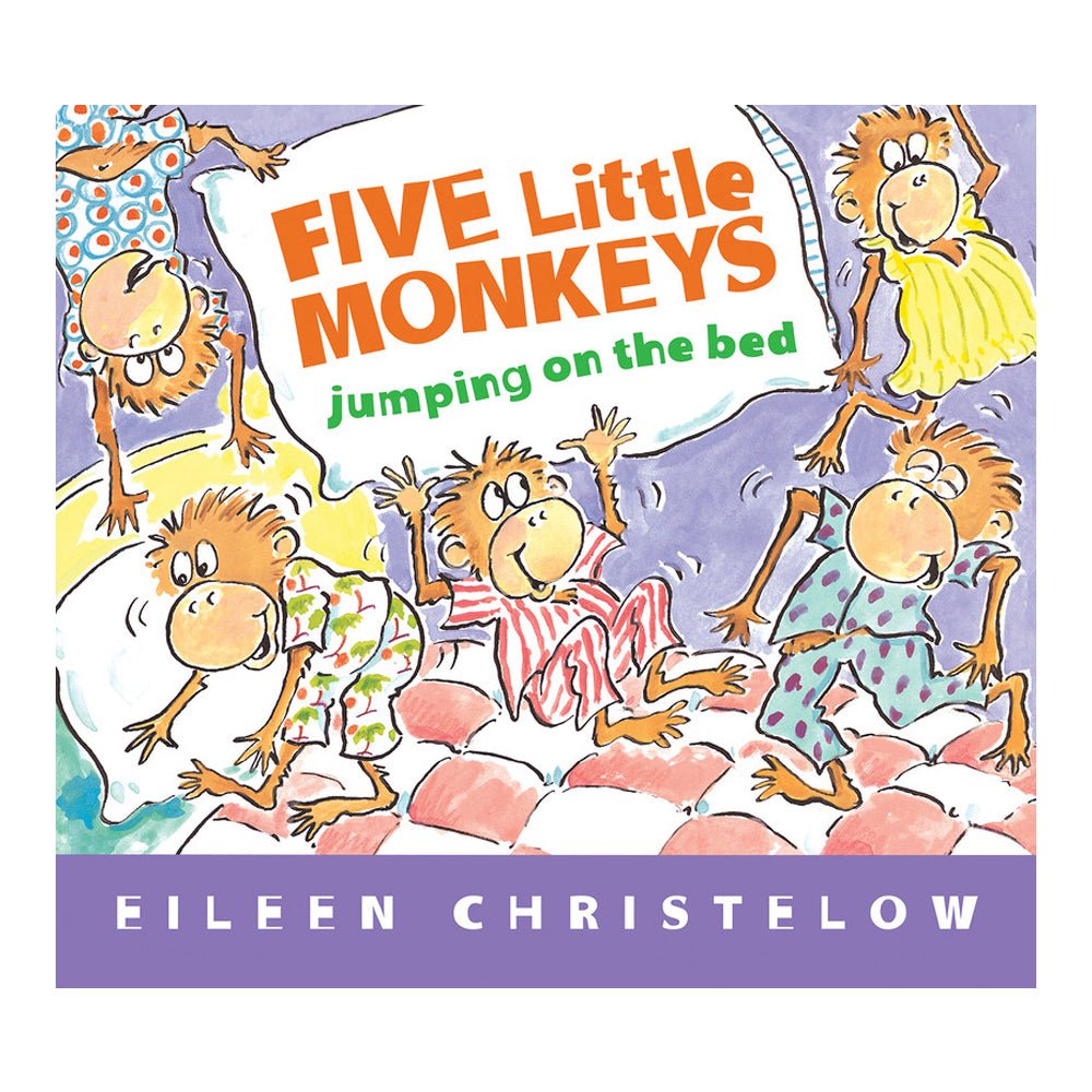 Five Little Monkeys Jumping on the Bed - Padded Board Book - Mastermind Toys___204821