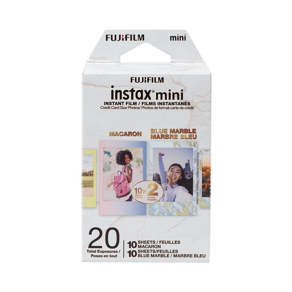 Fujifilm Instax Mini Instant Film Blue Marble and Macaron 20pk - Mastermind Toys___220179