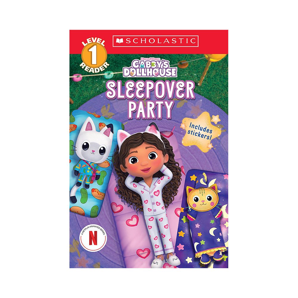 Gabby's Dollhouse: Sleepover Party (Scholastic Reader, Level 1) Book - Mastermind Toys___229335