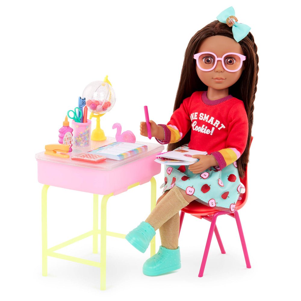 Glitter Girls Alessa & School Desk Playset Classroom Set for 14" Dolls - Mastermind Toys___230493