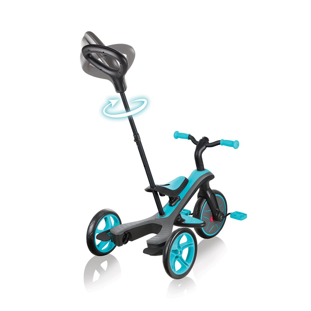 GLOBBER Explorer Trike 4 - in - 1 Teal Tricycle - Mastermind Toys___216409