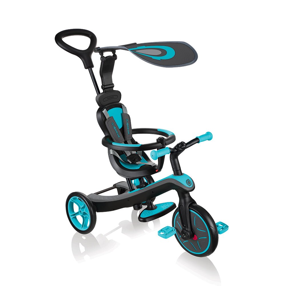 GLOBBER Explorer Trike 4 - in - 1 Teal Tricycle - Mastermind Toys___216409