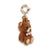 Gold Fuzzy Bear Charm - Mastermind Toys___232850