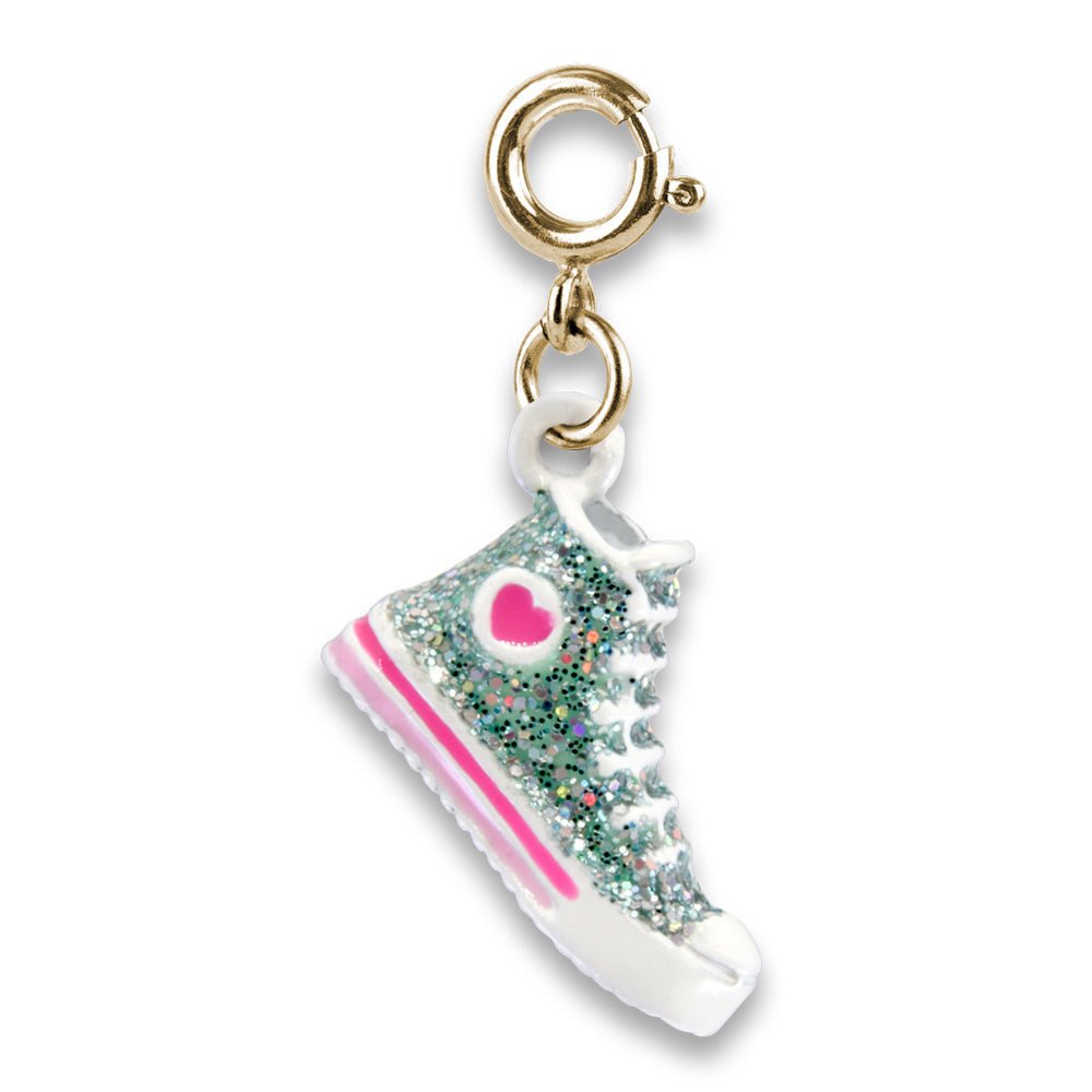 Gold Glitter High Top Sneaker Charm - Mastermind Toys___232849