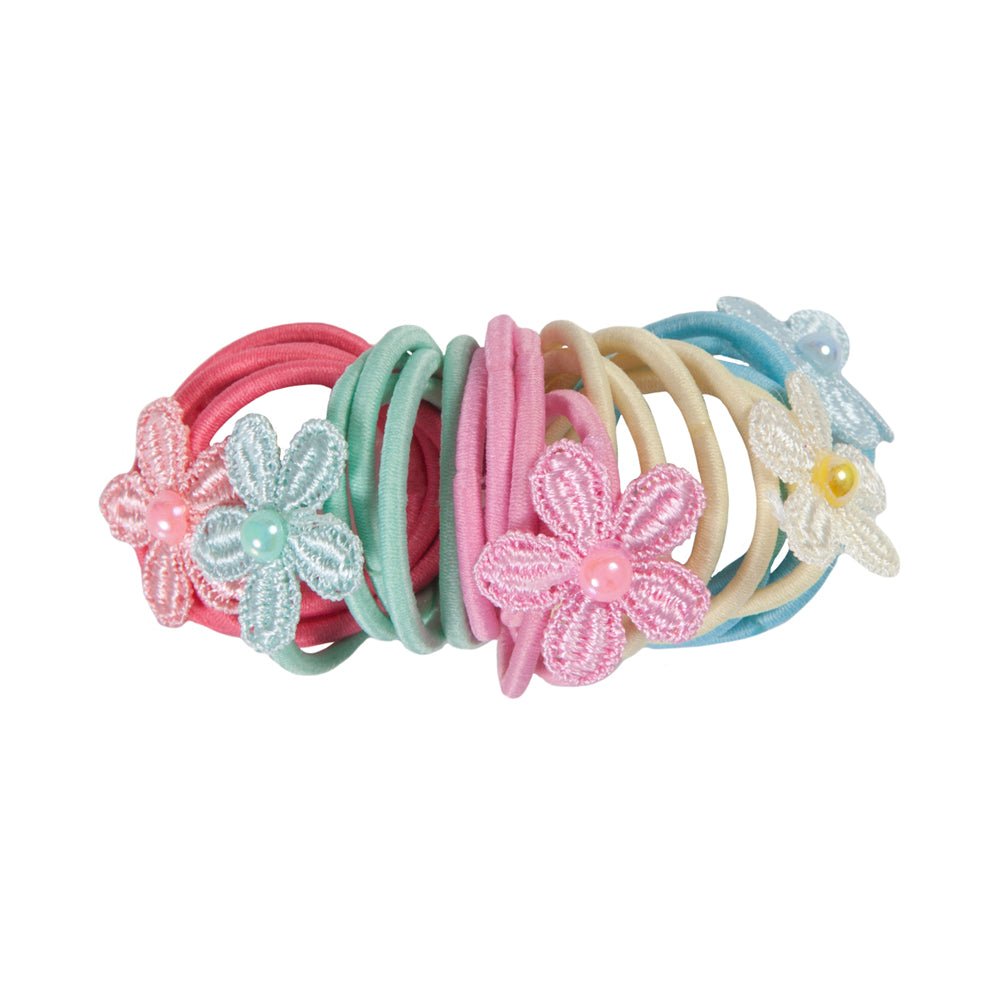 Great Pretenders Mixed & Multi Ouchless Floral Hair Elastics - Mastermind Toys___210692