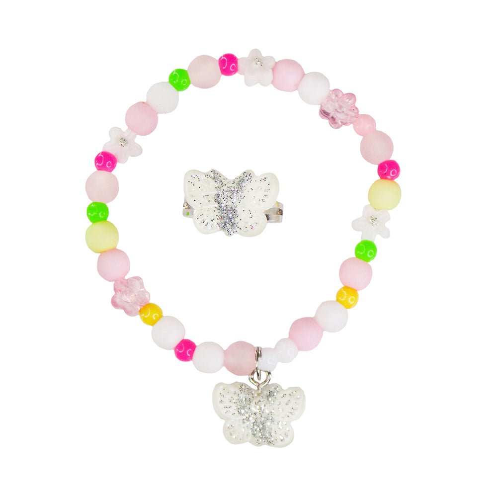 Great Pretenders Sparkle Butterfly Bracelet & Ring Set - Mastermind Toys___125805