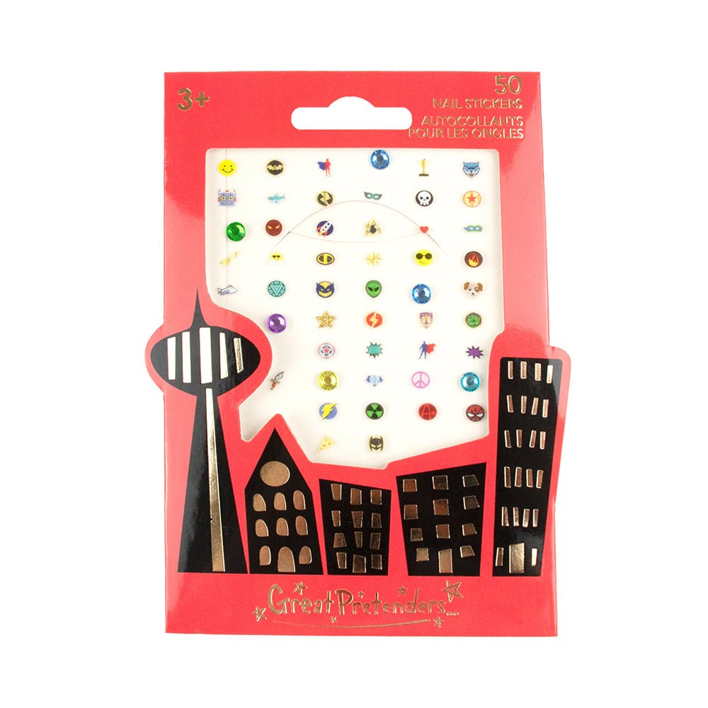 Great Pretenders Superhero Nail Stickers - Mastermind Toys___220063