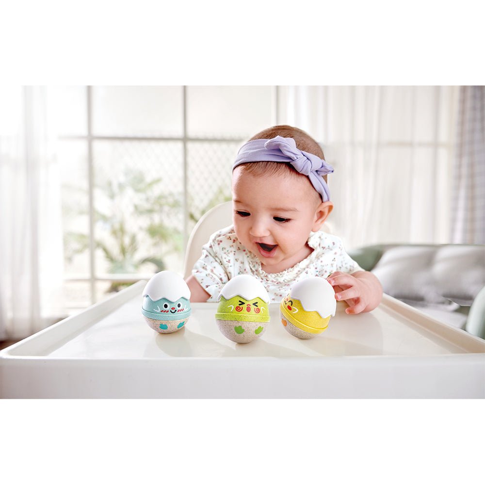 Hape Happy Hatchlings Wooble Rattles - Mastermind Toys___235580