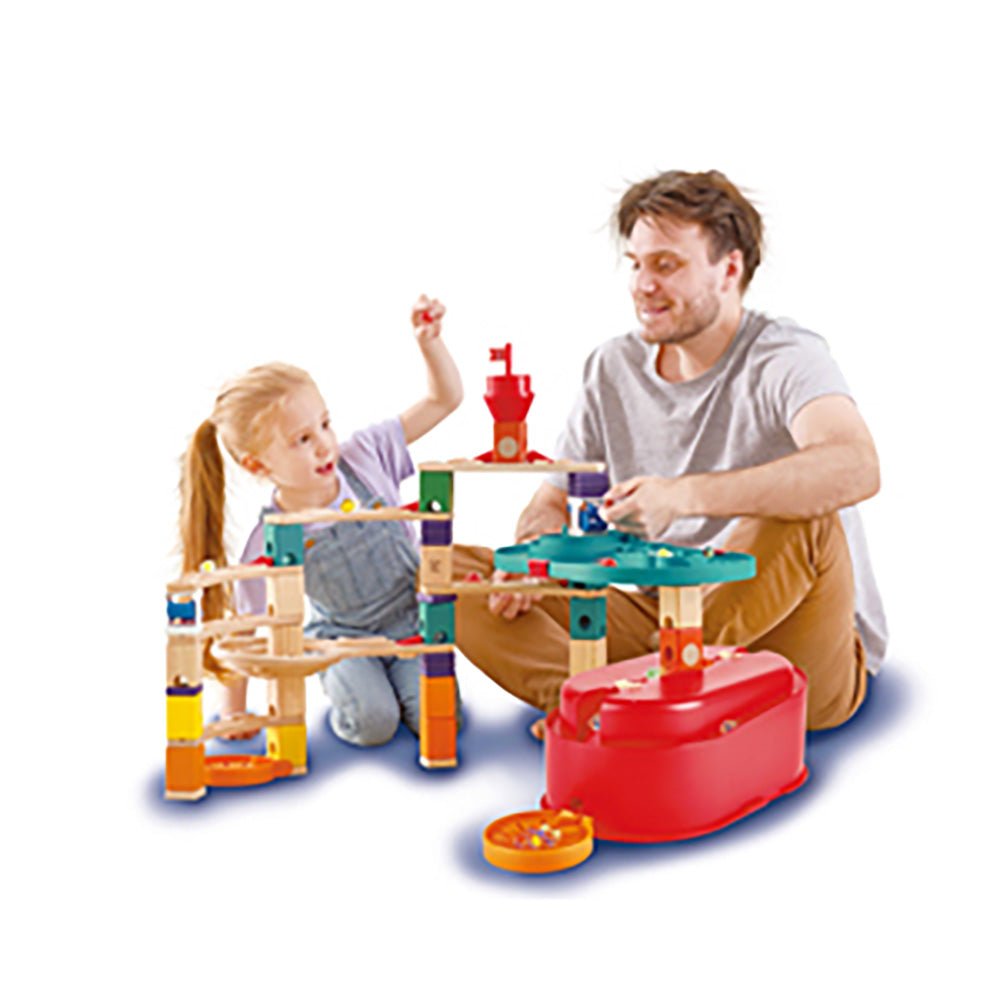 Hape Quadrilla Stack Track Bucket Set - Mastermind Toys___236957