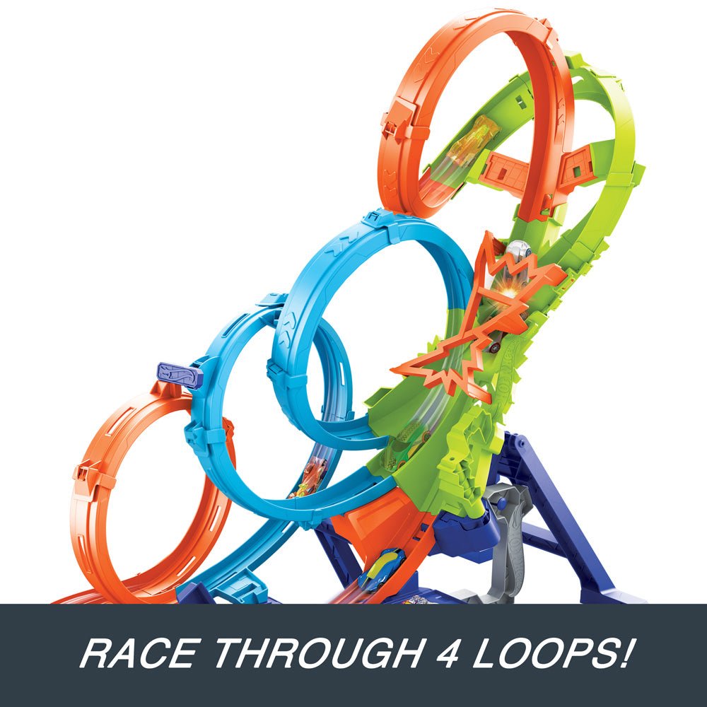 Hot Wheels® 4 - Loop Crash - Out™ Track Set - Mastermind Toys___239198