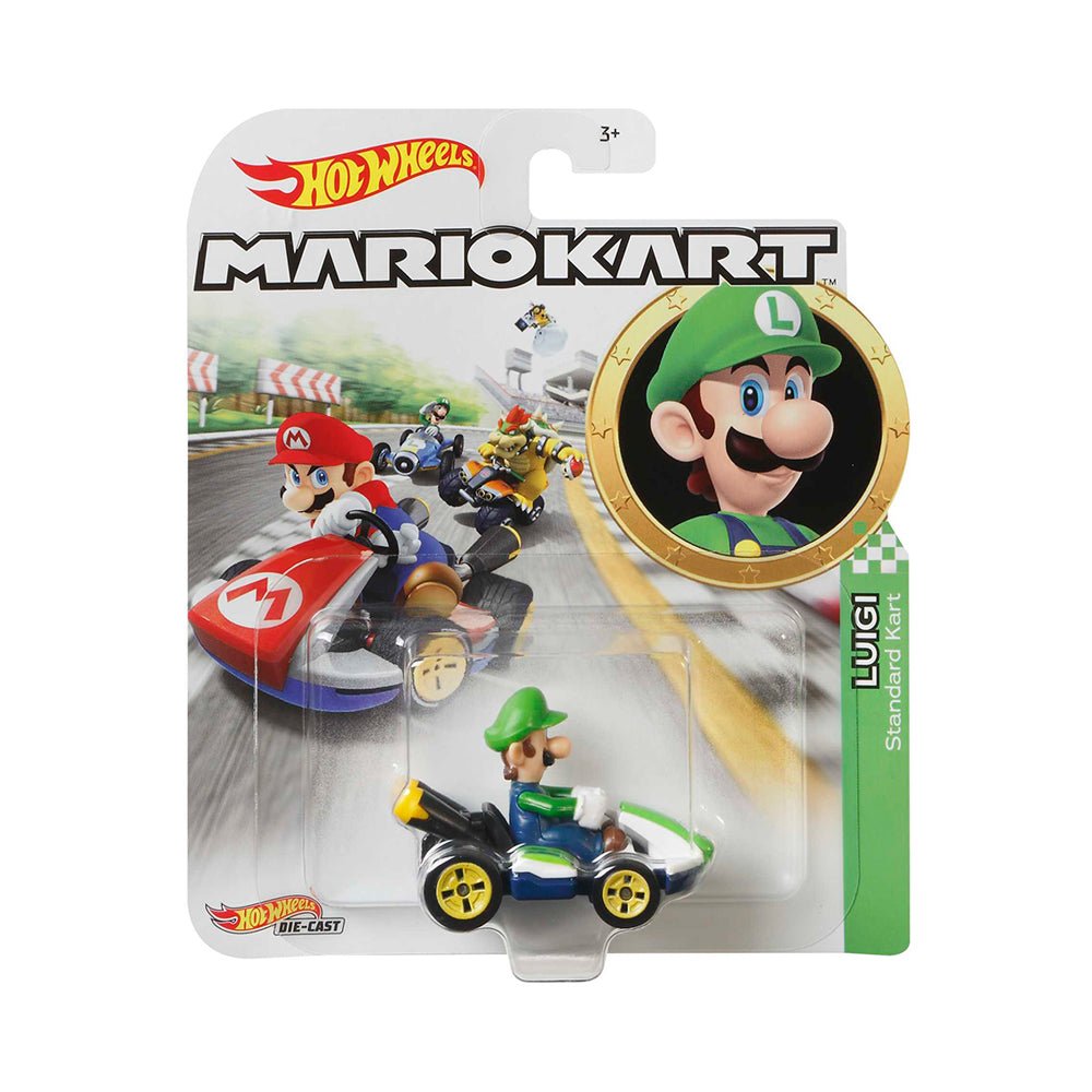 Hot Wheels Mario Kart Diecast Character Car Assorted - Mastermind Toys___231326