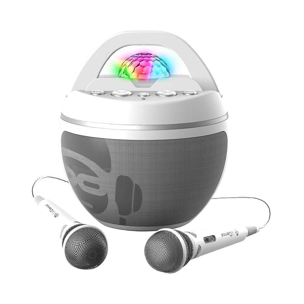 iDance White Party Ball with 2 Microphones - Mastermind Toys___217890