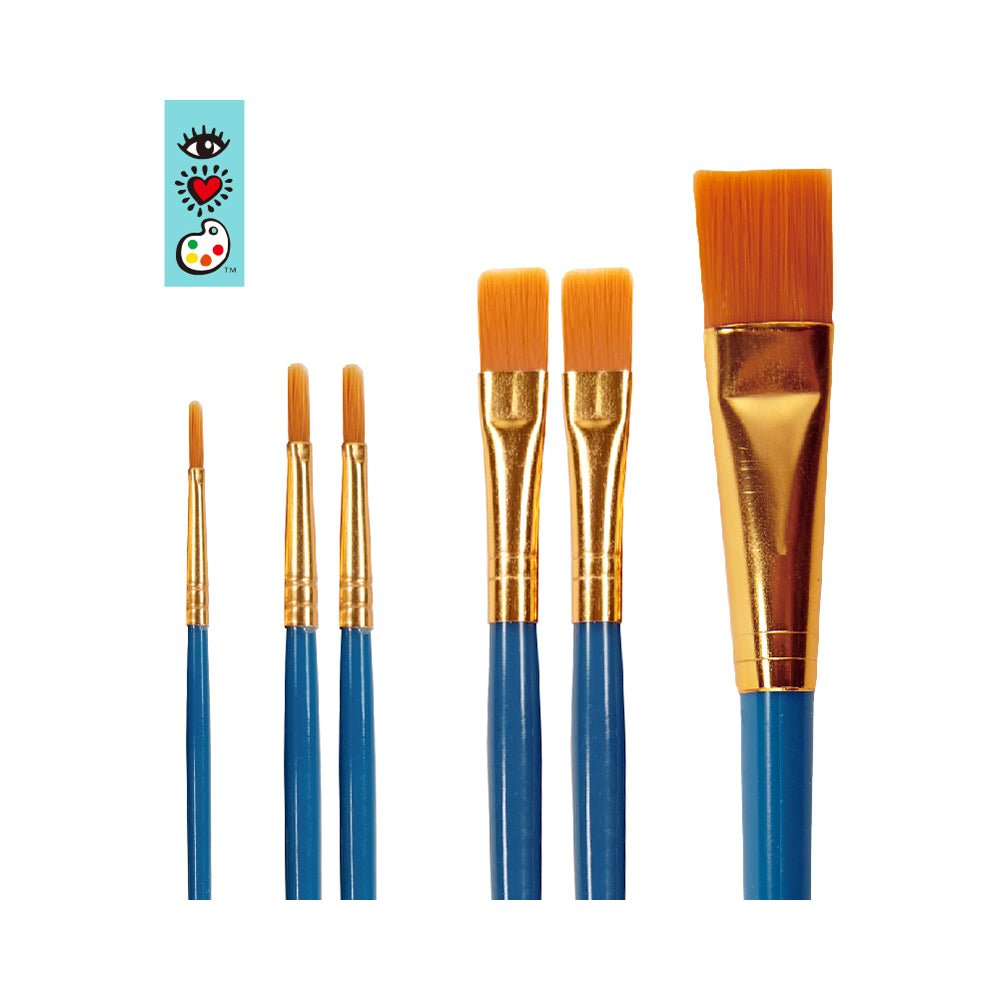 iHeartArt 6 Paint Brushes - Mastermind Toys___224801