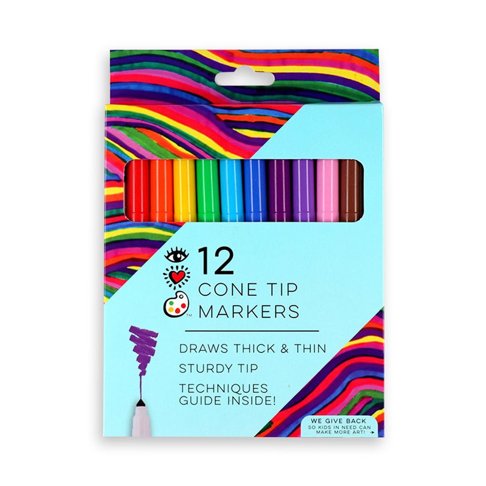 iHeartArt Cone Tip Markers 12pk - Mastermind Toys___218182