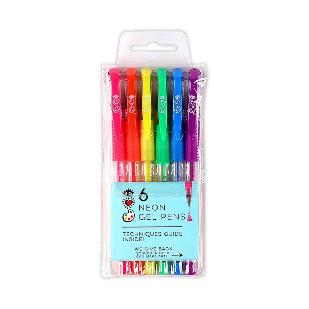 iHeartArt Neon Gel Pens 6pk - Mastermind Toys___218180