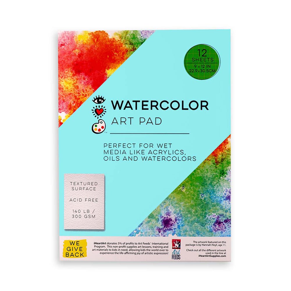 iHeartArt Watercolour Art Pad 12 Sheets - Mastermind Toys___218188