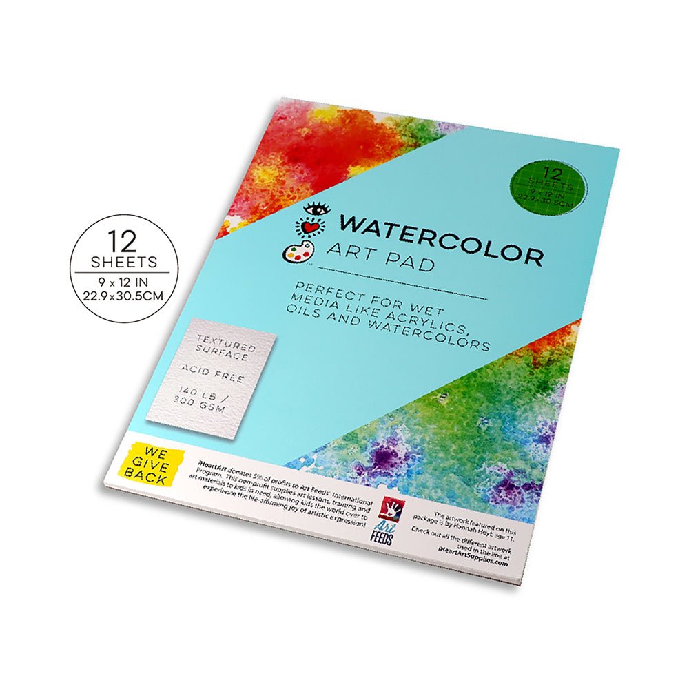 iHeartArt Watercolour Art Pad 12 Sheets - Mastermind Toys___218188