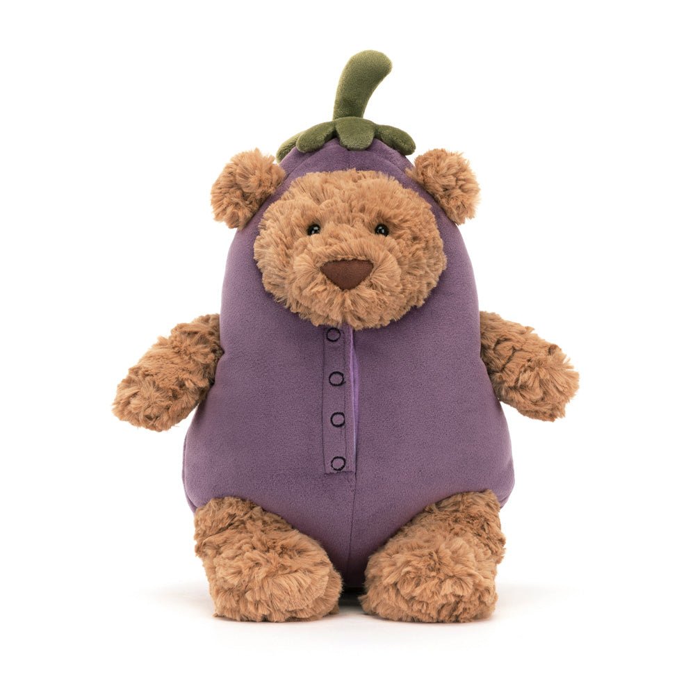 Jellycat Bartholomew Bear Eggplant Mastermind Toys