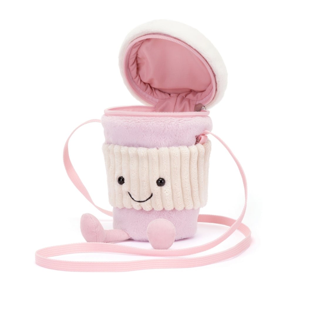 Jellycat Pink Coffee To Go Bag - Mastermind Toys___239180