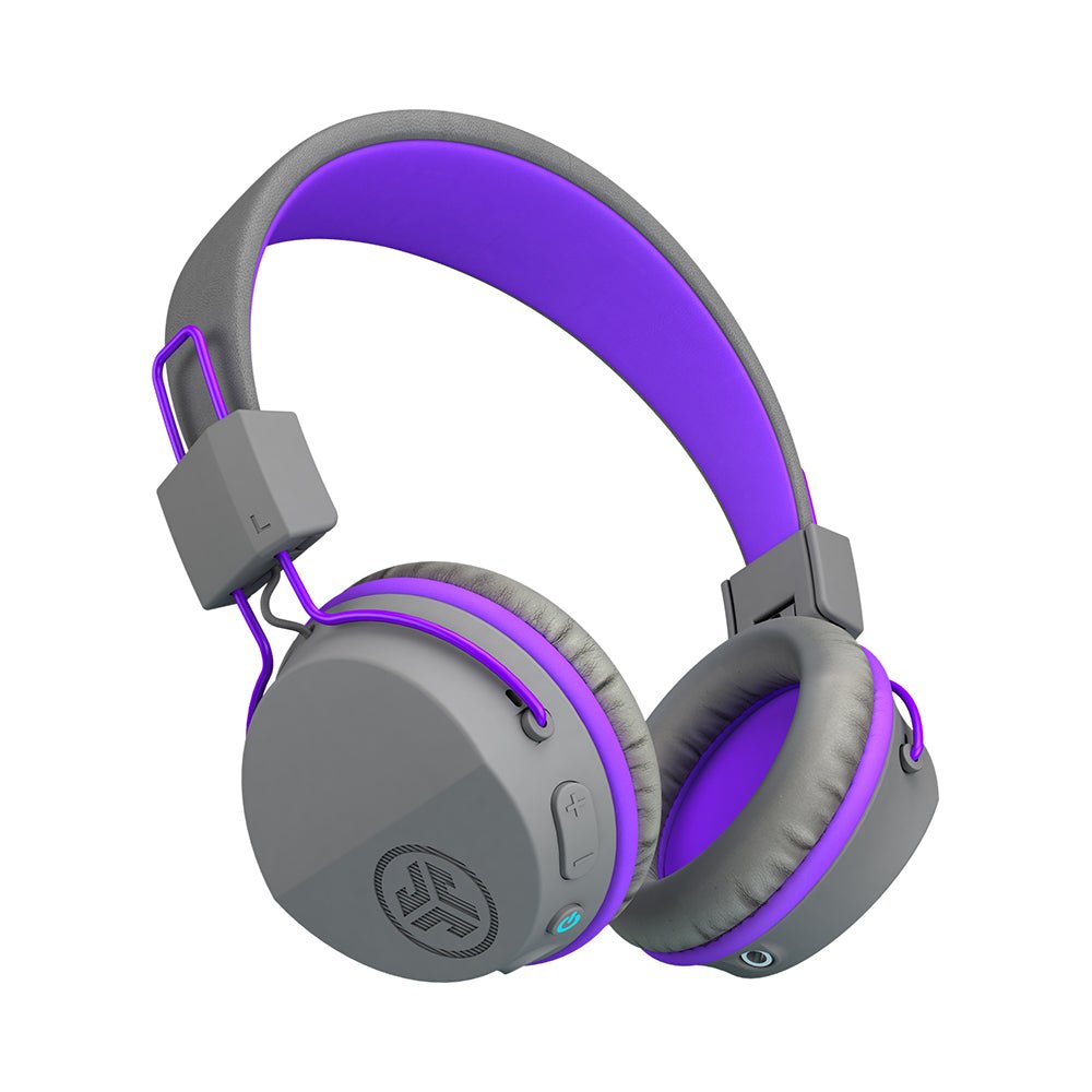 JLab JBuddies Purple and Gray Kids Studio Wireless Headphones - Mastermind Toys___221287