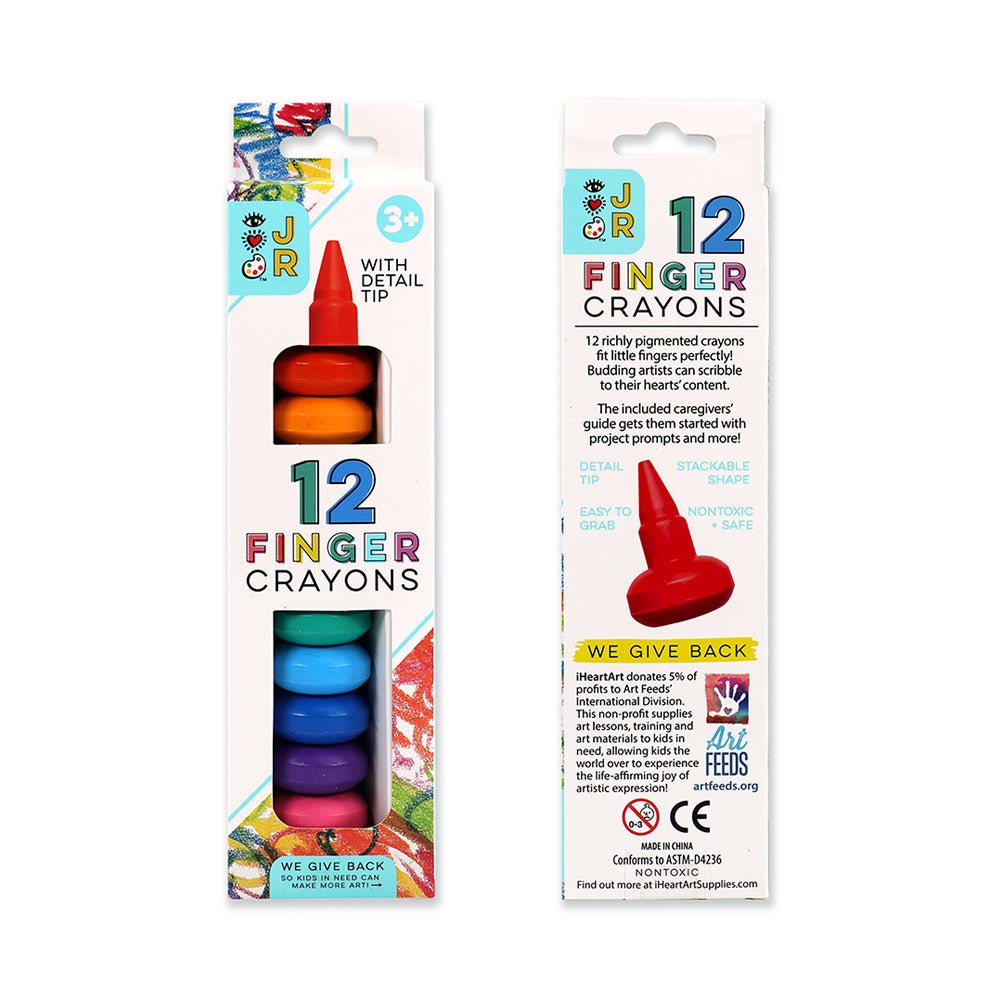 JR 12 Finger Crayons - Mastermind Toys___226736