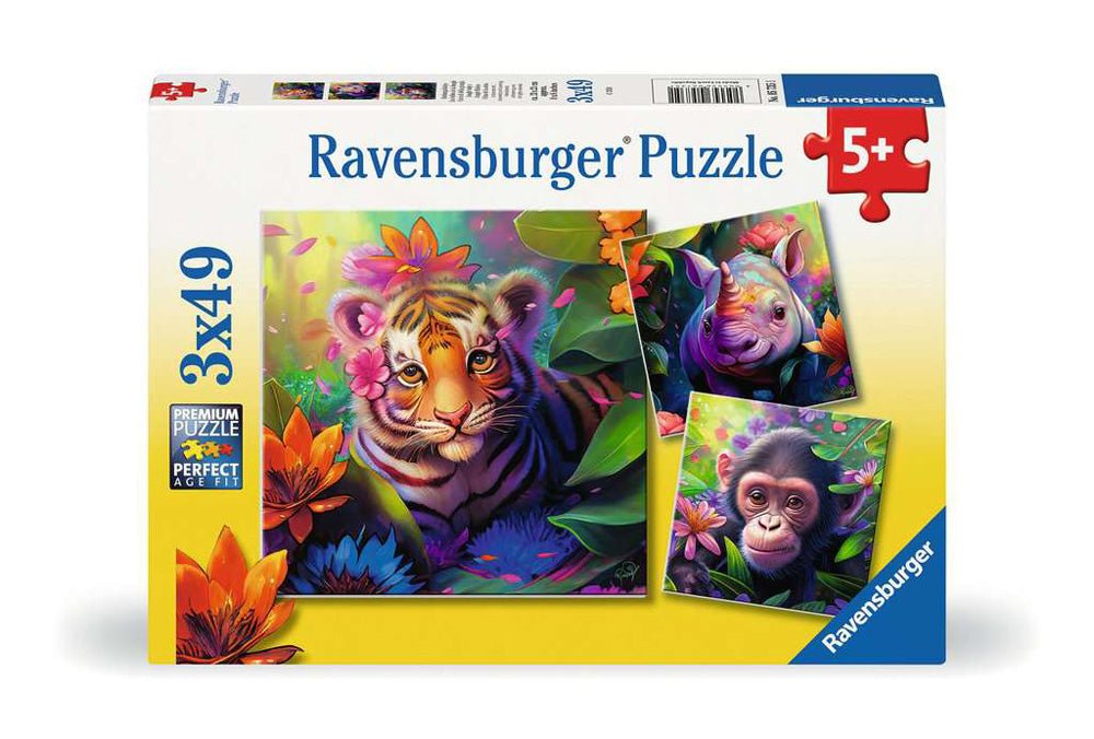 Jungle Babies 3x49 pc Puzzle - Mastermind Toys___237198