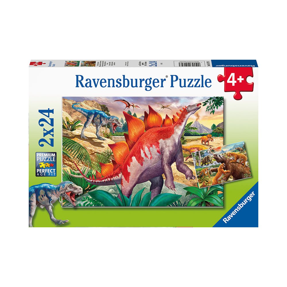 Jurassic Wildlife 2 x 24pc Puzzles - Mastermind Toys___226965