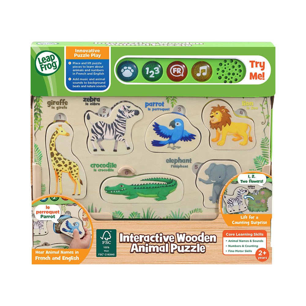 LeapFrog Interactive Wooden Animal Puzzle - Mastermind Toys___221069