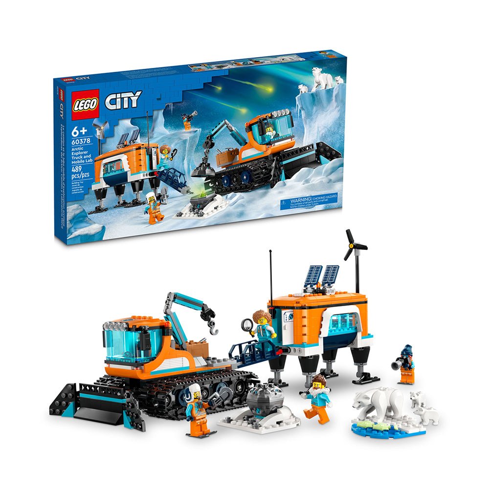 LEGO City Arctic Explorer Truck and Mobile Lab 60378 Building Toy Set (489 Pieces) - Mastermind Toys___229702