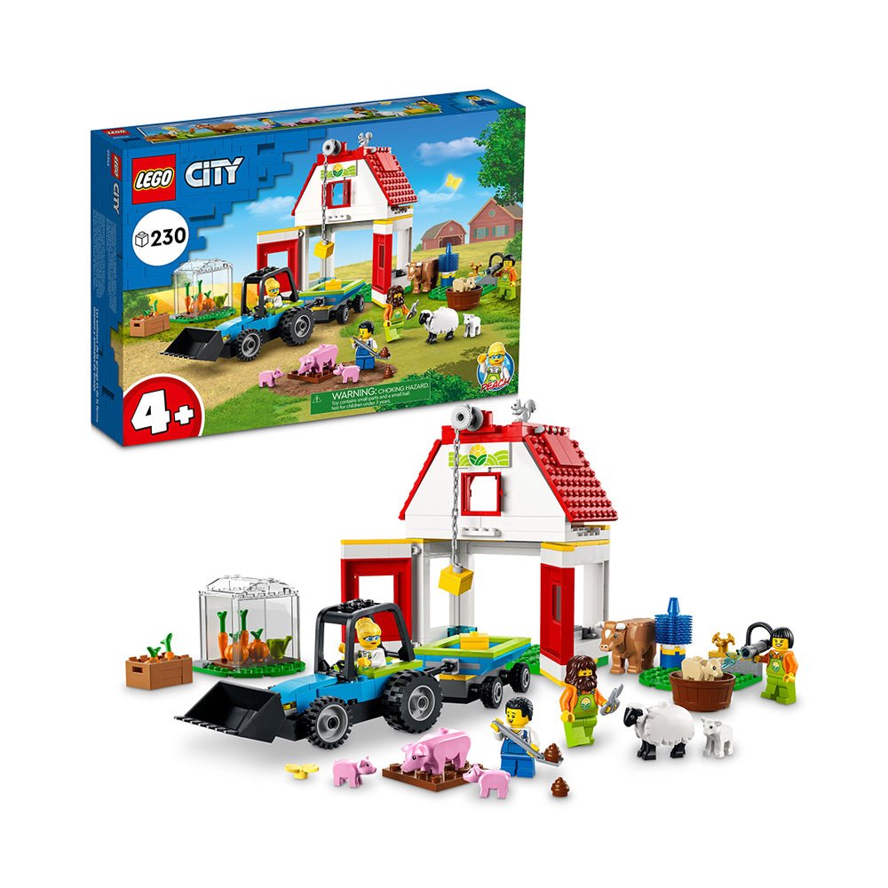 LEGO City Barn & Farm Animals 60346 Building Kit (230 Pieces) - Mastermind Toys___226840