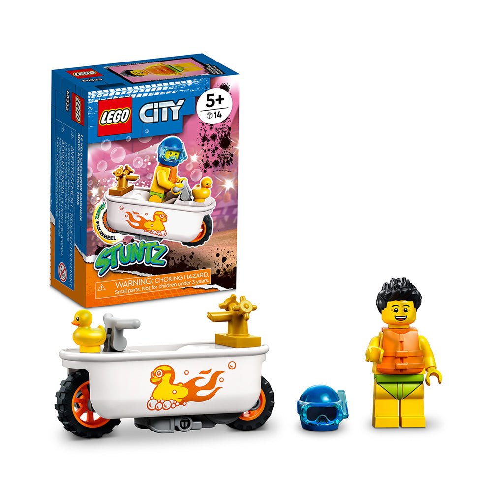 LEGO City Bathtub Stunt Bike 60333 Building Kit (14 Pieces) - Mastermind Toys___226831