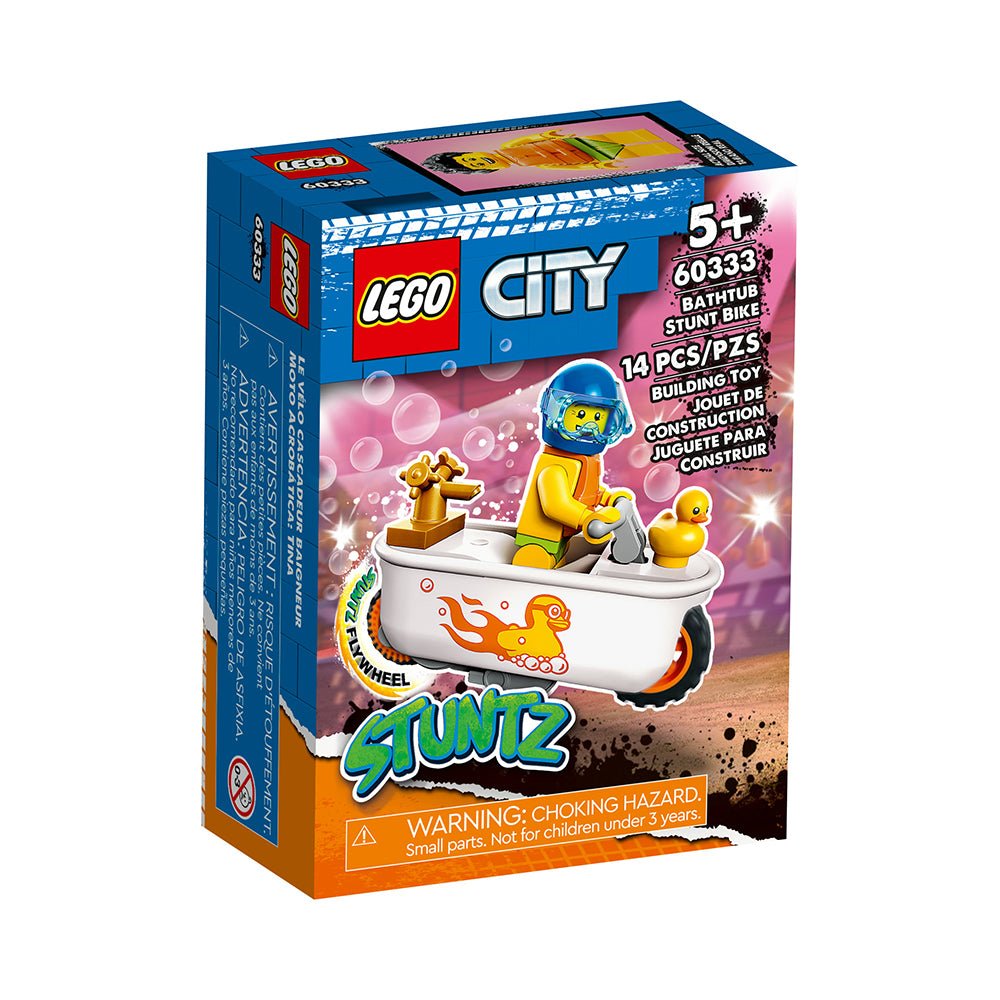 LEGO City Bathtub Stunt Bike 60333 Building Kit (14 Pieces) - Mastermind Toys___226831