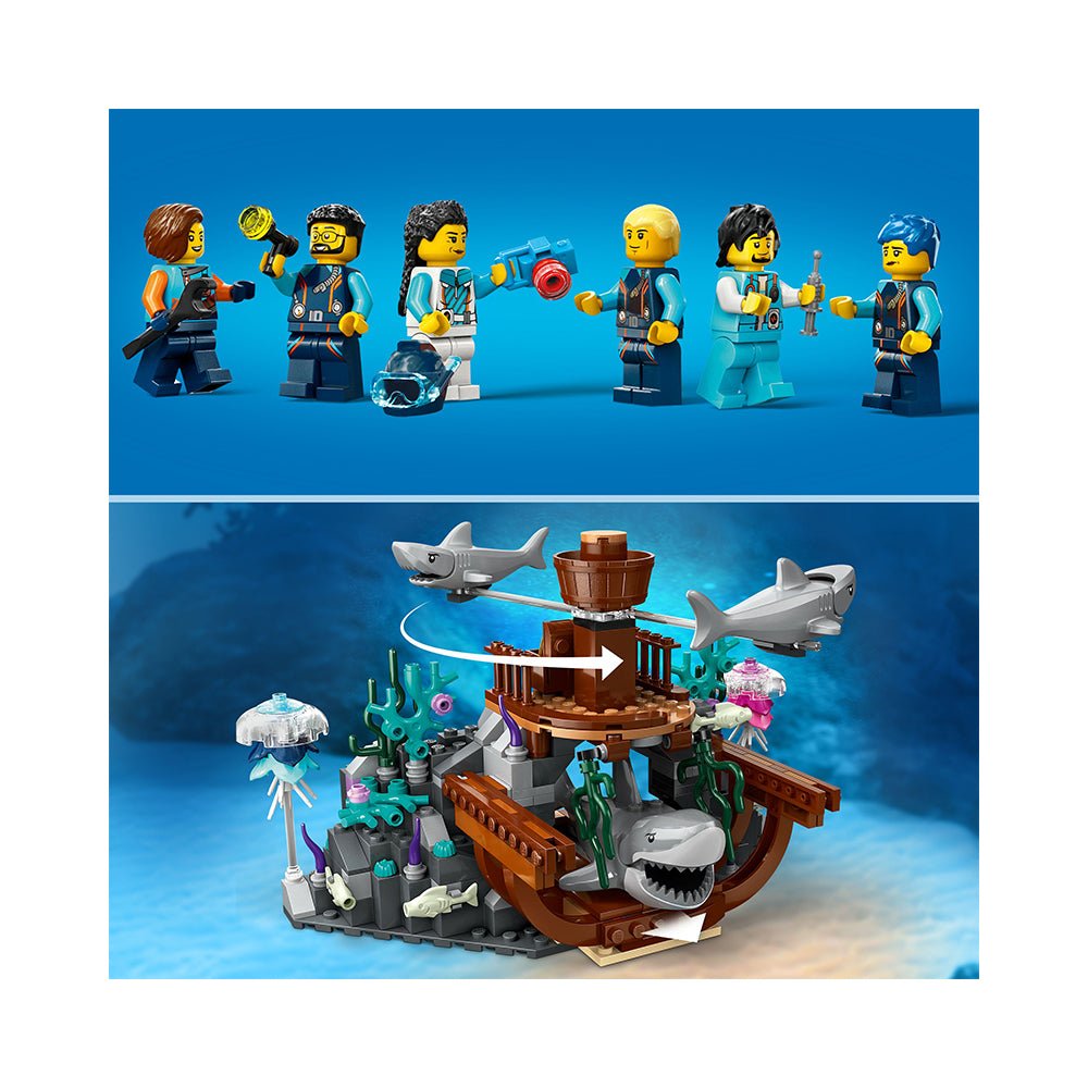 LEGO City Deep - Sea Explorer Submarine 60379 Building Toy Set (842 Pieces) - Mastermind Toys___229703