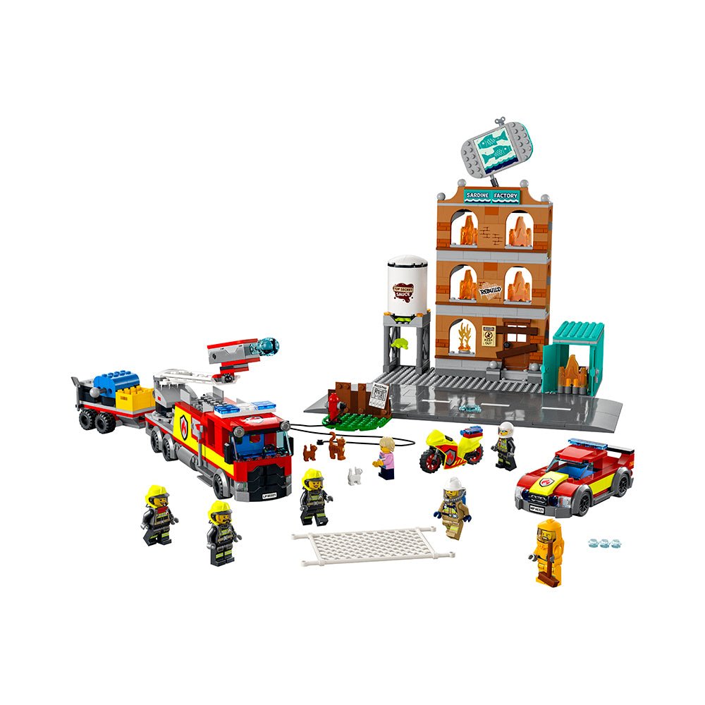 LEGO City Fire Brigade 60321 Building Kit (766 Pieces) - Mastermind Toys___223843