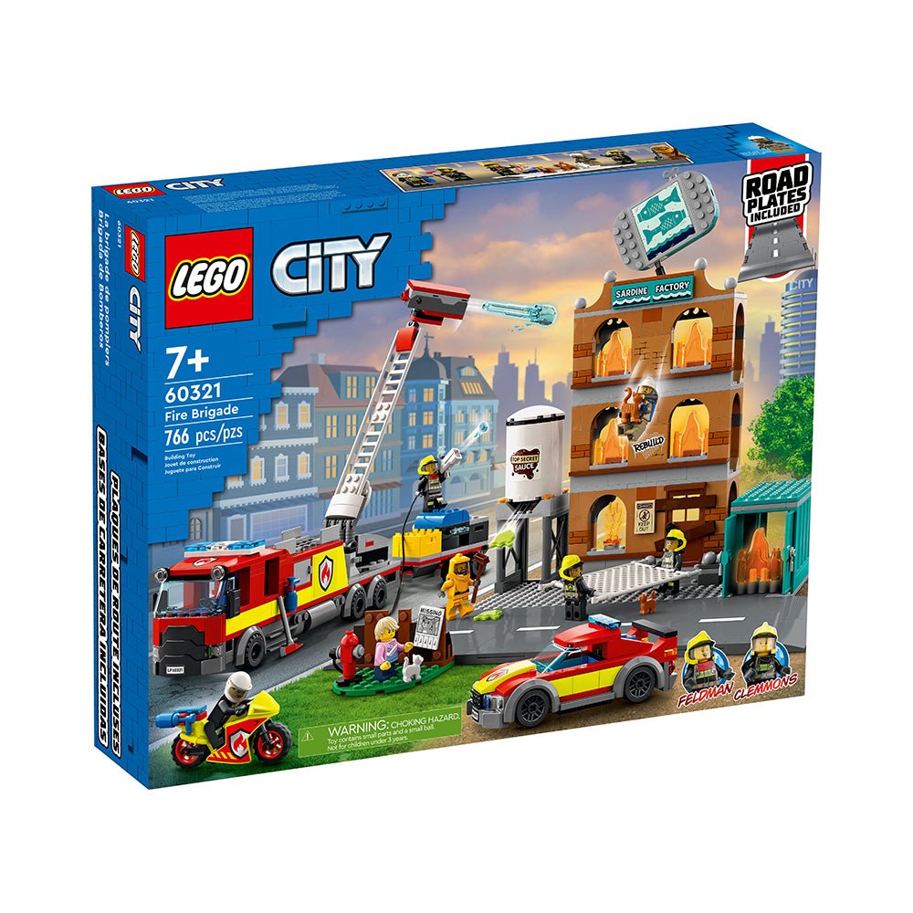 LEGO City Fire Brigade 60321 Building Kit (766 Pieces) - Mastermind Toys___223843