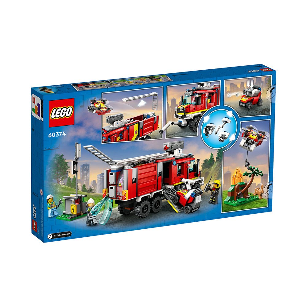 LEGO City Fire Command Truck 60374 Building Toy Set (502 Pieces) - Mastermind Toys___228211