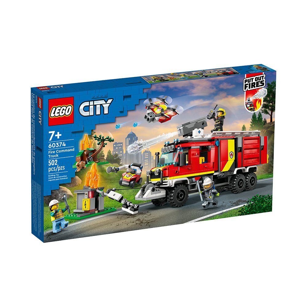 LEGO City Fire Command Truck 60374 Building Toy Set (502 Pieces) - Mastermind Toys___228211