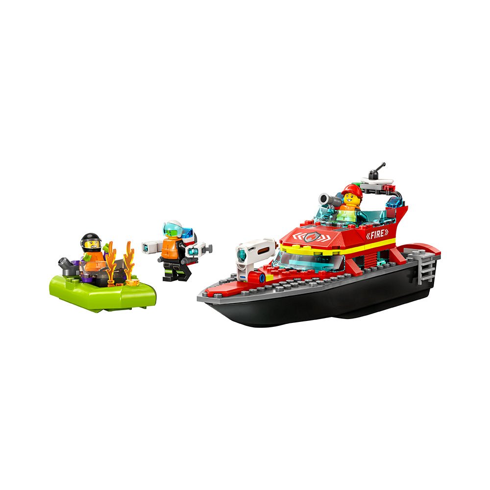 LEGO City Fire Rescue Boat 60373 Building Toy Set (144 Pieces) - Mastermind Toys___228210